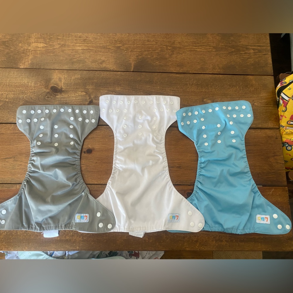 6 adjustable cloth diapers